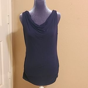 ANN Taylor LOFT Cowl Neck Sleeveless Tee